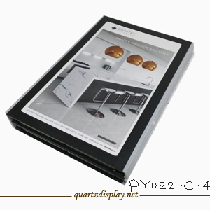 黑+灰四折石英石塑料樣品冊(cè)PY053-C-4