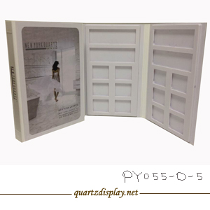 白色五折組合石英石塑料樣品冊(cè)PY055-D-5